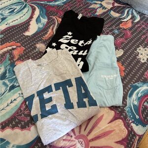 BUNDLE of Zeta Tau Alpha shirts